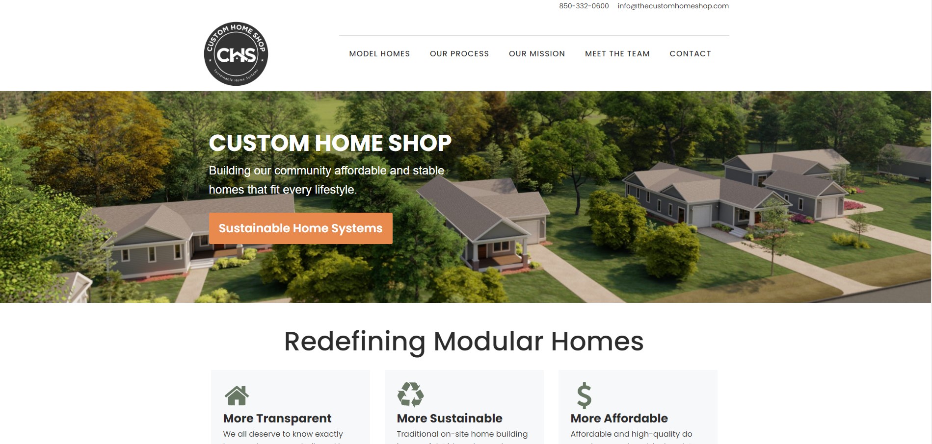 Custom Home Shop